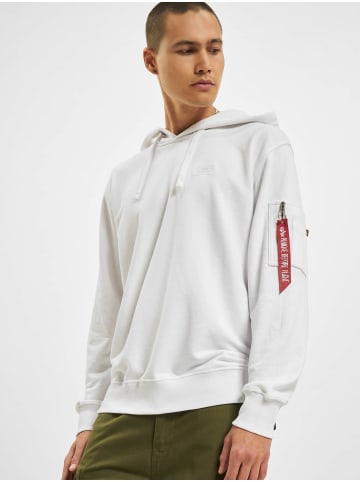 Alpha Industries Kapuzenpullover in white