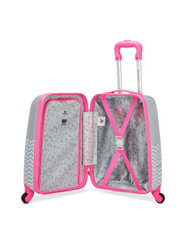 Roncato Looney Tunes Kids - 4-Rollen-Kindertrolley 44 cm (Tweety Giallo) in Bugs Bunny Grigio