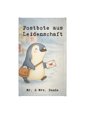 Mr. & Mrs. Panda Gästehandtücher Postbote Leidenschaft Design mi... in Weiß