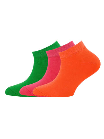 ewers 3er-Set Sneaker Socken Uni in grasgrün
