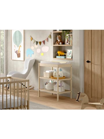 58 aufm Kessel WICKELREGAL Kara-lynn 79x50x95 aus Buche Massivholz Farbe Natur