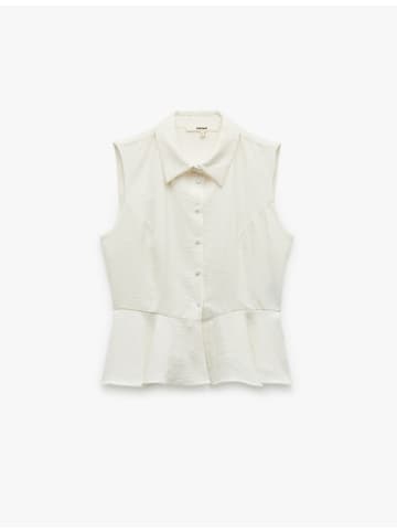 KOTON SHIRTS SS in Grauweiß