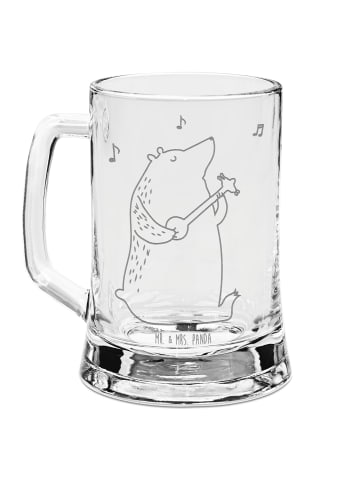 Mr. & Mrs. Panda Seidel Bär Gitarre ohne Spruch in Transparent