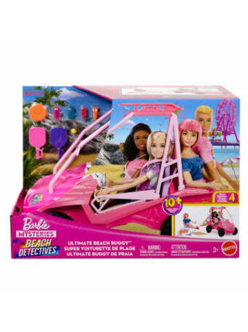 Mattel Spielzeug - Barbie Mysteries: Mission Strand Ultimativer Strand-Buggy und Puppe