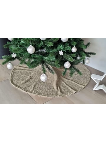JACK Christbaumdecke Rund Ø 120cm Weihnachtsbaumdecke in Braun
