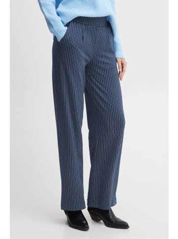 b.young Stoffhose BYRIZETTA  WIDE PANTS - 20812821  Stoffhose mit Nadelstriefen in Blau