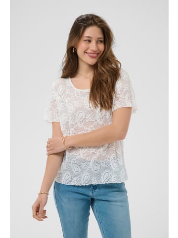 Cream T-shirt CRAnamia Regular fit in Snow White