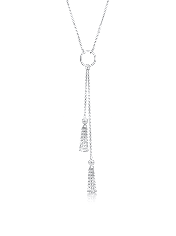 Elli Halskette 925 Sterling Silber Kreis in Silber