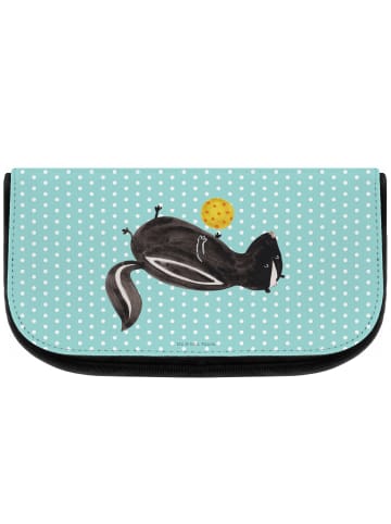 Mr. & Mrs. Panda Make-Up Tasche Stinktier Ball ohne Spruch in Türkis Pastell