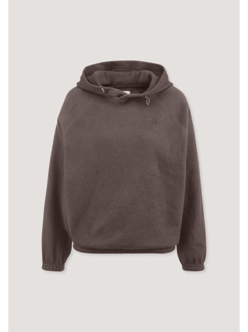 Hessnatur Softfleece Hoodie in dunkles mauve