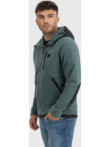 Vintage Industries Fleecejacke/Fleecepullover in Grün