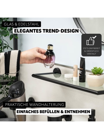 bremermann Glasablage Piazza Black ca. 54 x 6 x 14 cm (B/H/T)