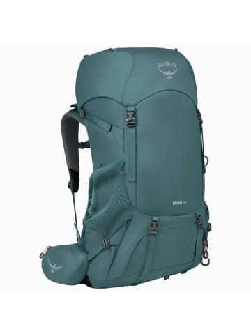 Osprey Renn 50 Women - Trekkingrucksack 70 cm (pediment grey/linen tan) in cascade blue/melon orange