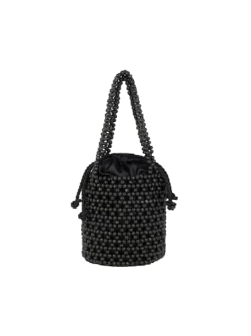 IZIA Damen Bucket Bag Aus Perlen in Schwarz