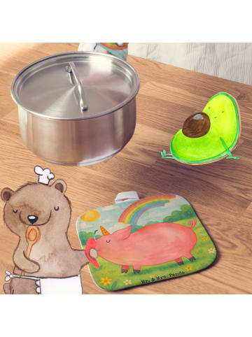 Mr. & Mrs. Panda Topfhandschuh Einhorn Schwein Design ohne Spruch in Weiß