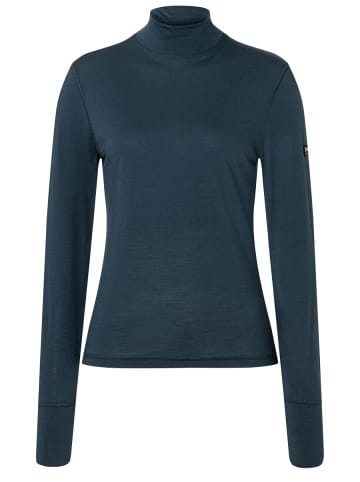 super.natural Merino Longsleeve W TUNDRA175 TURTLENECK in blau