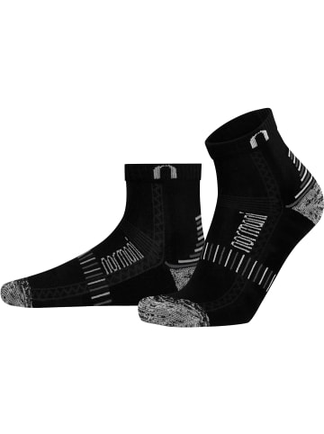 normani 6 Frottee Trekking Viskose Kurzschaftsocken in Schwarz