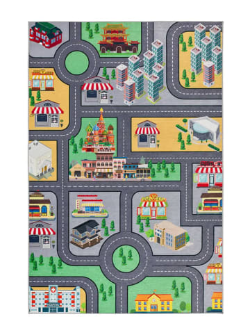 Atticgo Waschbarer Kinderteppich CANDY in mehrfarbig