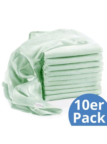 Makian Mullwindel / Mulltuch 10er Pack 80 x 80 cm in gruen