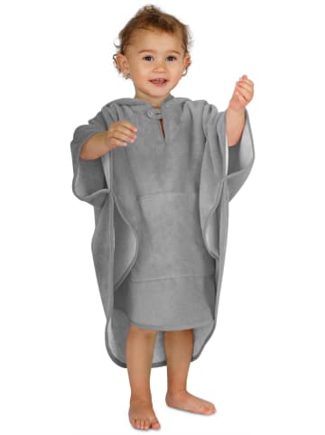 normani Kinder Badeponcho weich (55 cm x 70 cm) in Grau