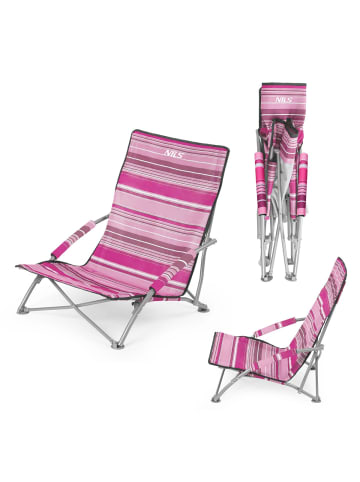 COFI 1453 NILS CAMP NC3035 Campingstuhl – klappbarer Outdoor Stuhl mit in Rosa