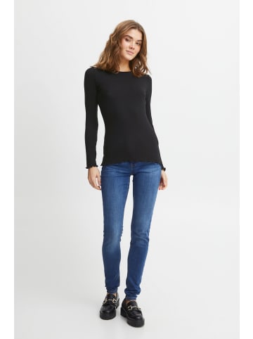 Fransa Langarmshirt in schwarz