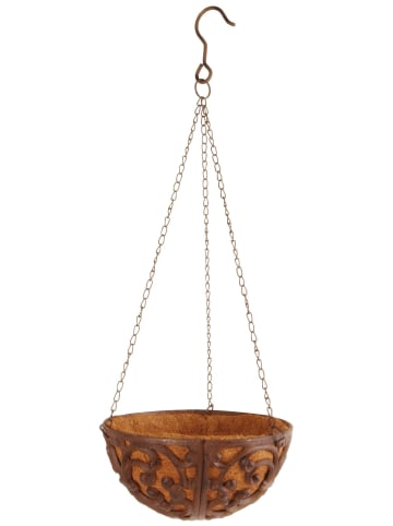 Esschert Design 2er-Set: Blumenampel in Braun