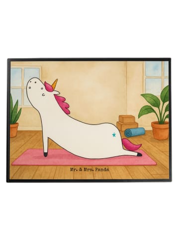 Mr. & Mrs. Panda Schreibtischunterlage Einhorn Yoga Design ohne ... in Weiß