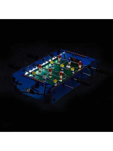 relaxdays Tischkicker LED in Blau