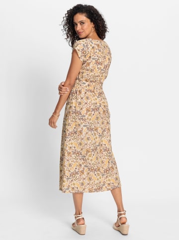 WITT WEIDEN Baumwollkleid in vanille-sand-bedruckt