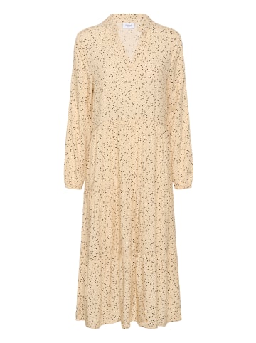 SAINT TROPEZ Kleid EdaSZ Lockere Passform in Creme Black Mini Dots