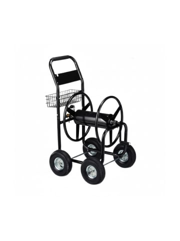 relaxdays Schlauchwagen in Schwarz - (B)64x (H)114 x (T)90 cm
