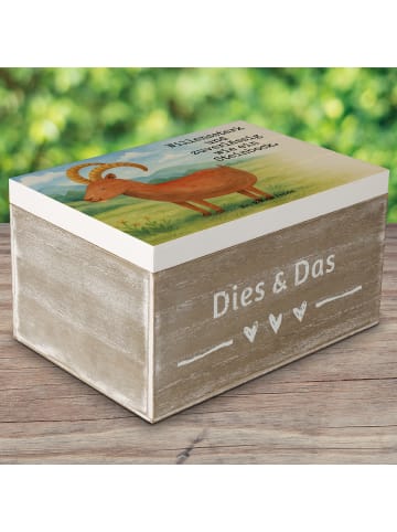 Mr. & Mrs. Panda Geschenkbox Sternzeichen Steinbock Design mit S... in Weiß