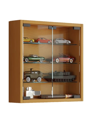 ebuy24 Vitrinenschrank Mandosa Braun 40 x 10 cm