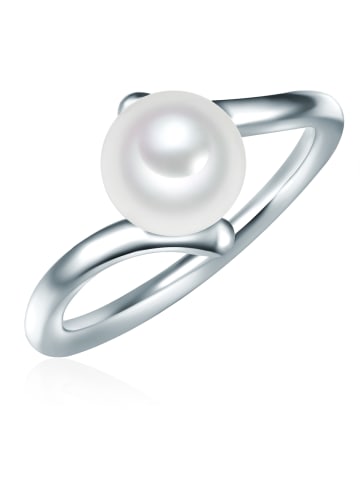 Valero Pearls Ring Sterling Silber Süßwasser-Zuchtperle in silber