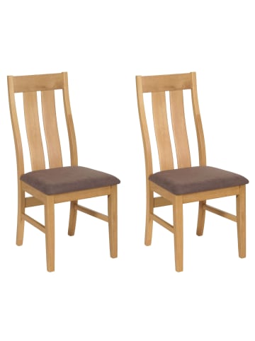 MCW 2er-Set Esszimmerstuhl M58, Helles Gestell, taupe