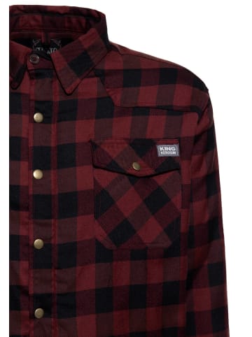 King Kerosin King Kerosin Winterhemd in bordeaux
