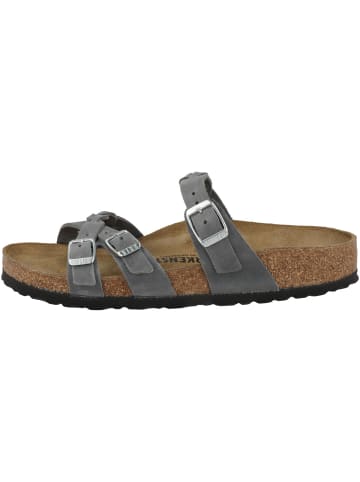 Birkenstock Sandale Franca Braided geöltes Naturleder schmal in grau