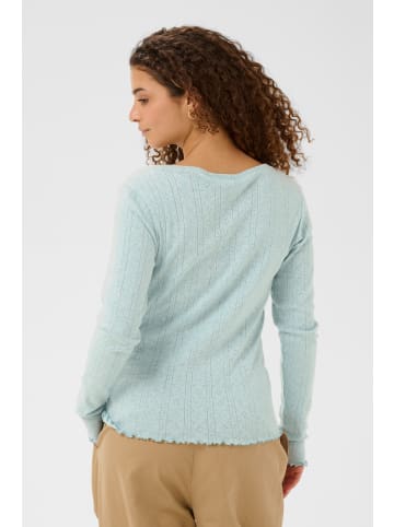 SAINT TROPEZ Jersey-Cardigan GruSZ Fitted in Ether Melange