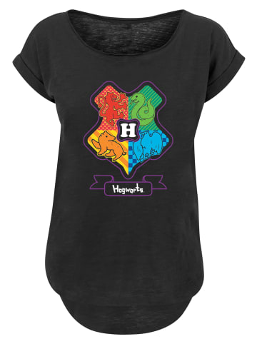 F4NT4STIC Long Cut T-Shirt Harry Potter Junior Hogwarts Crest in schwarz
