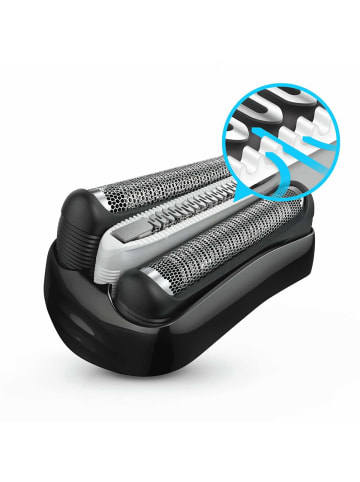 Braun Braun Series 3 ProSkin Elektrorasierer Trimmer Rasierer 3040s schwarz/blau