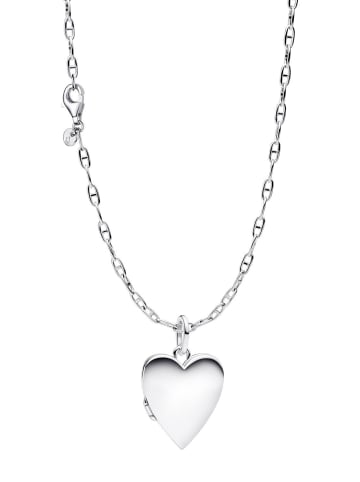 Pandora Damen-Halskette Aufklappbares Herz Anhänger Geschenk-Set Silber