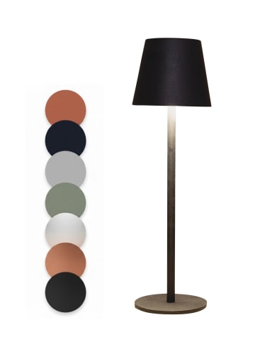 Coen Bakker LED Tischlampe dimmbar IP44 Innen & Außen 36,5x11cm Glatt in Schwarz