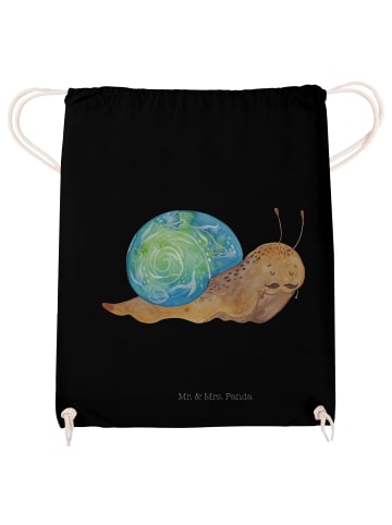 Mr. & Mrs. Panda Gymtasche Schnecke Sir ohne Spruch in Schwarz