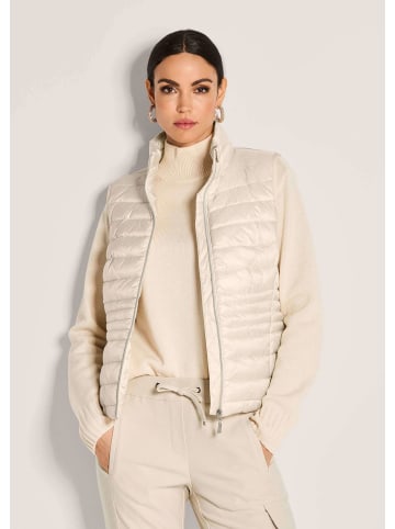 MADELEINE Verkürzte Steppweste für Damen in perlweiß