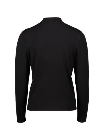 Zero Feinstrickpullover mit hohem Kragen in Black Beauty