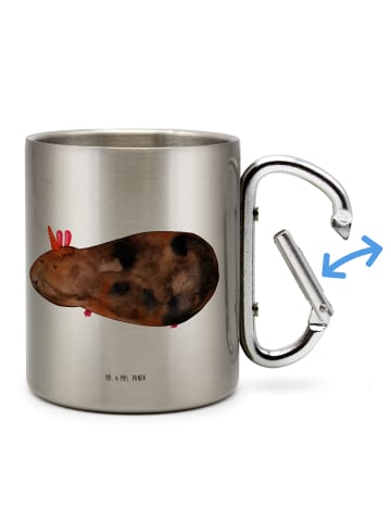 Mr. & Mrs. Panda Thermobecher Einhorn Meerschweinchen ohne Spruch in Silber