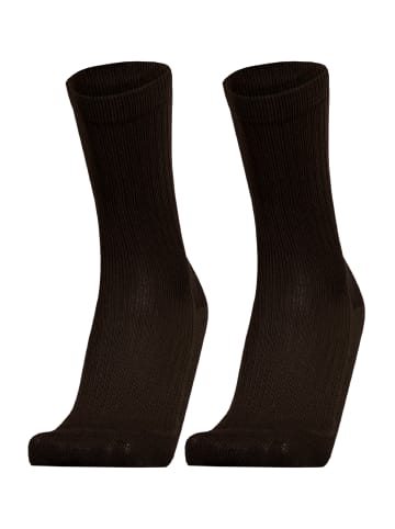 UphillSport Walking-Socken 'WINTER XC' 2er Pack in Black/black