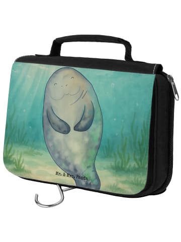 Mr. & Mrs. Panda kosmetiktäschchen Seekuh Happy Design ohne Spruch in Weiß