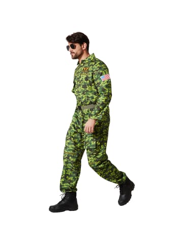 tectake Herrenkostüm  Air Force Pilot Camouflage  Tarnmuster-Design: Cooler Camouflage-O